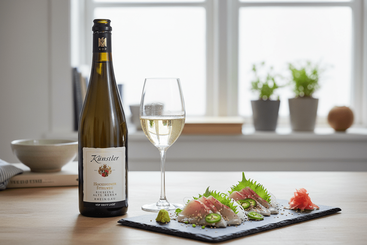 Vino espumoso hochheimer stielweg riesling extra brut sekt 2018 Alemania 750ml - Vino de Alemania - La Cava