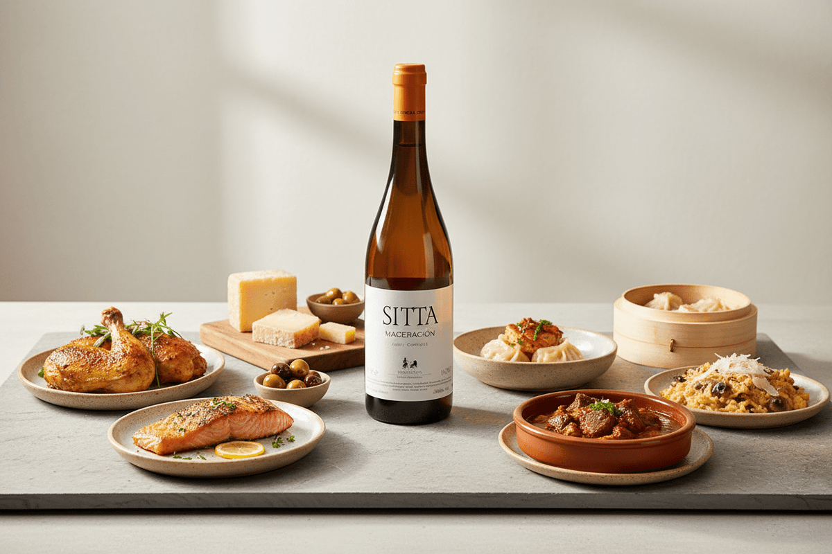 Vino Naranja Sitta Maceración 2022 Albarño 750ml D.O. Rías Baixas - Vino de España - La Cava