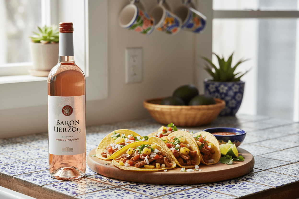 Vino rosado baron herzog white zinfandel 750 ml - Vino de Estados Unidos - La Cava