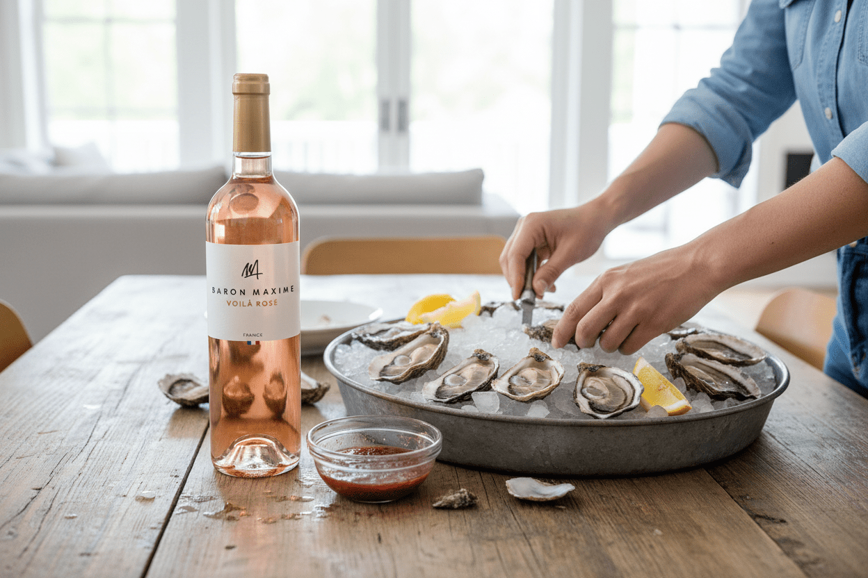 Vino Rosado Baron Maxime Voilà 750ml AOC Provence - Vino de Francia - La Cava