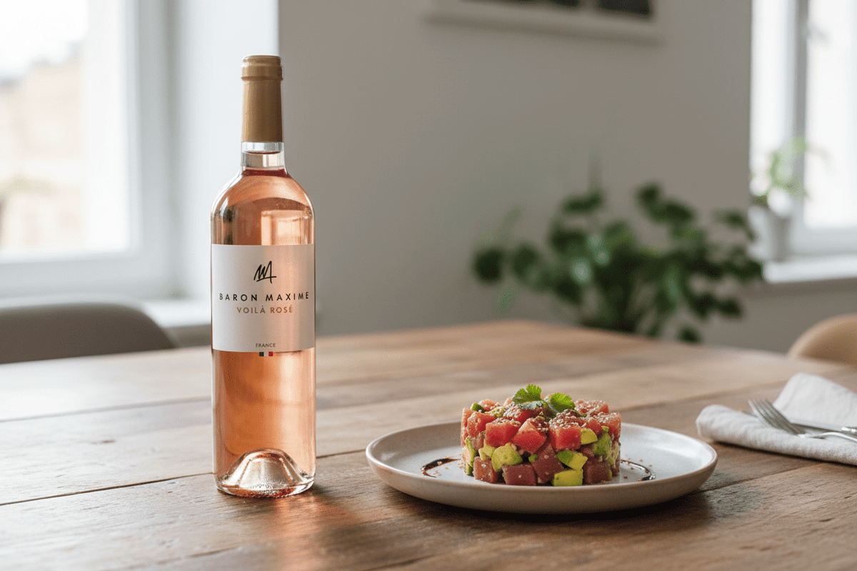 Vino Rosado Baron Maxime Voilà 750ml IGP Méditerranée - Vino de Francia - La Cava