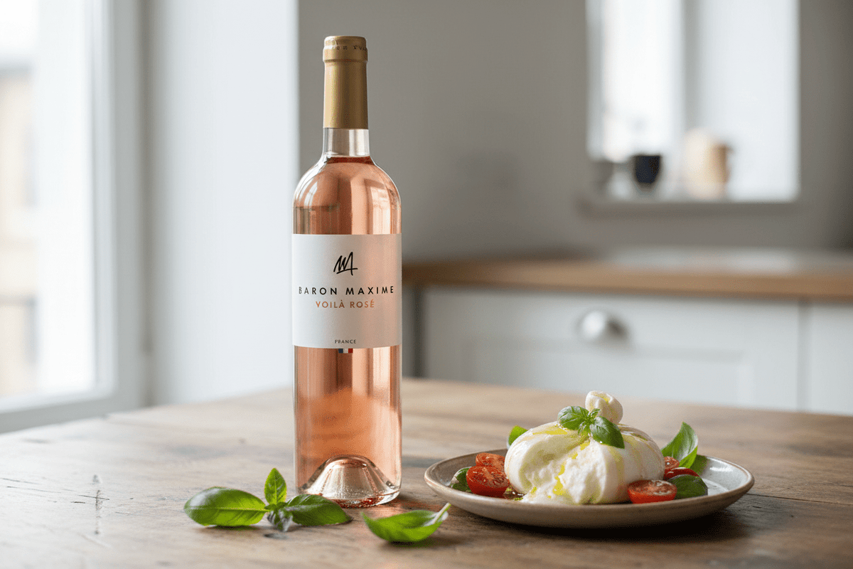 Vino Rosado Baron Maxime Voilà 750ml IGP Méditerranée - Vino de Francia - La Cava
