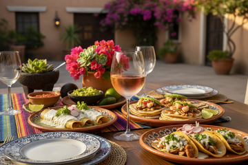 Vino Rosado con Comida Mexicana