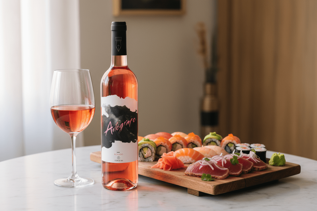 Vino Rosado Español Autógrafo - La Cava