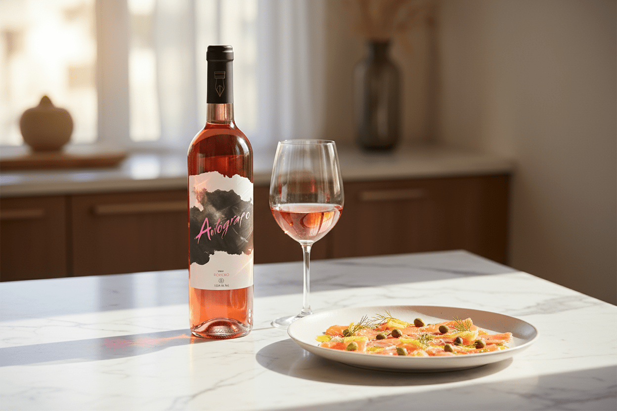 Vino Rosado Español Autógrafo - La Cava