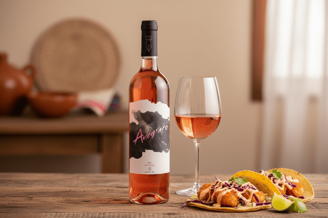Vino Rosado Español Autógrafo - La Cava