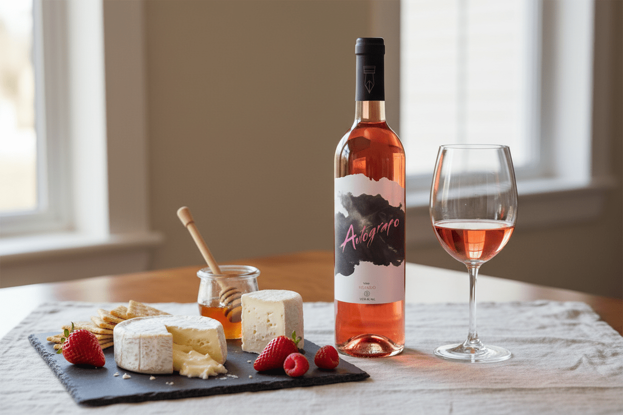 Vino Rosado Español Autógrafo - La Cava