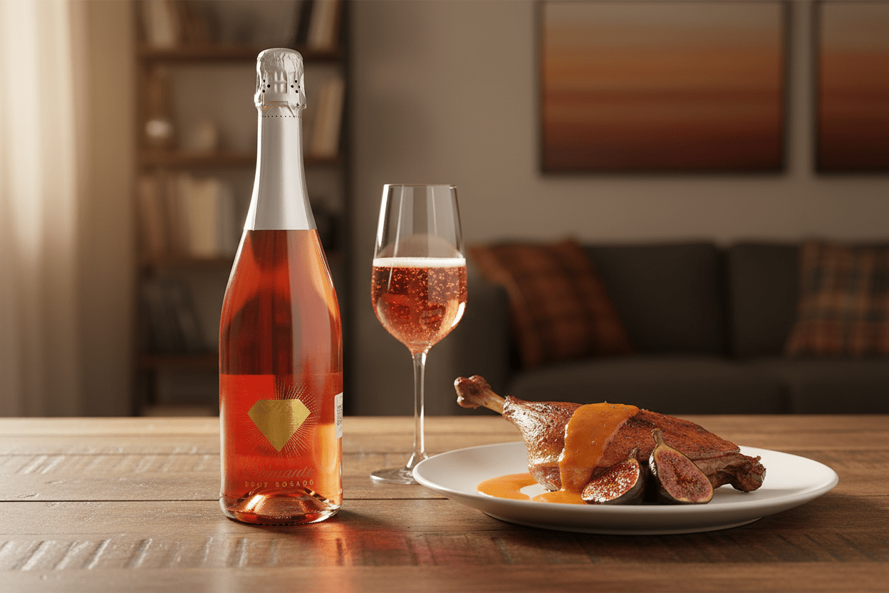 Vino Rosado Espumoso Diamante de 750ml - La Cava