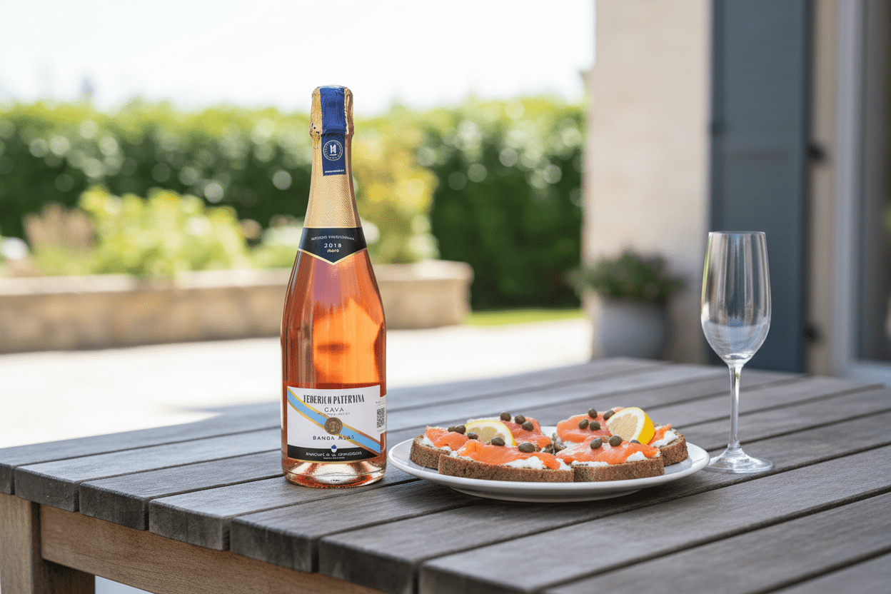Vino Rosado Espumoso Federico Paternina Banda Azul Cava de 750 ml - La Cava