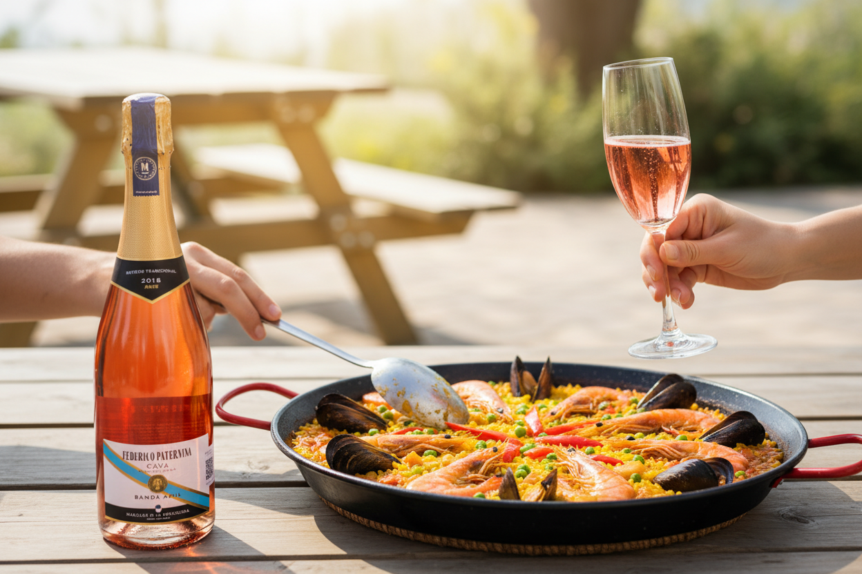 Vino Rosado Espumoso Federico Paternina Banda Azul Cava de 750 ml - La Cava