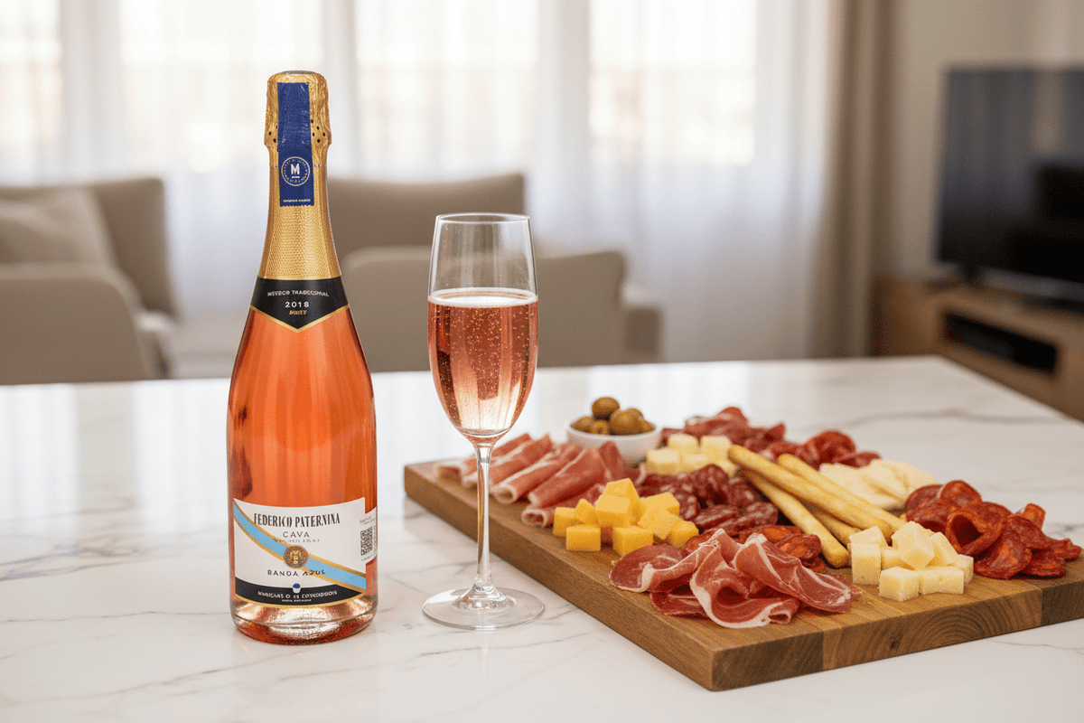 Vino Rosado Espumoso Federico Paternina Banda Azul Cava de 750 ml - La Cava