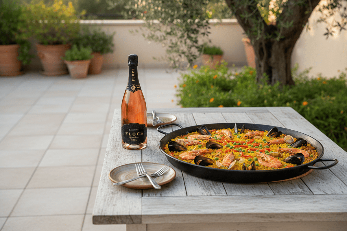 Vino Rosado Espumoso FLOCS Cava Brut 750ml - La Cava