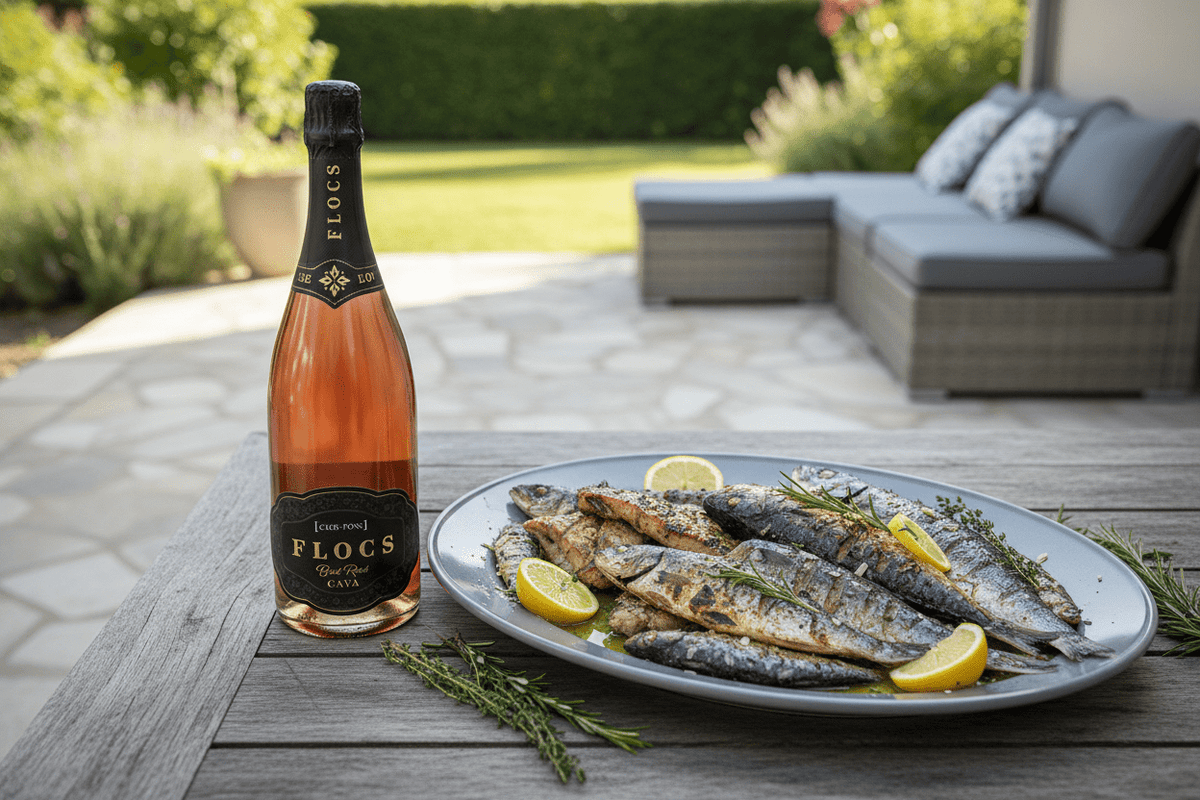 Vino Rosado Espumoso FLOCS Cava Brut 750ml - La Cava