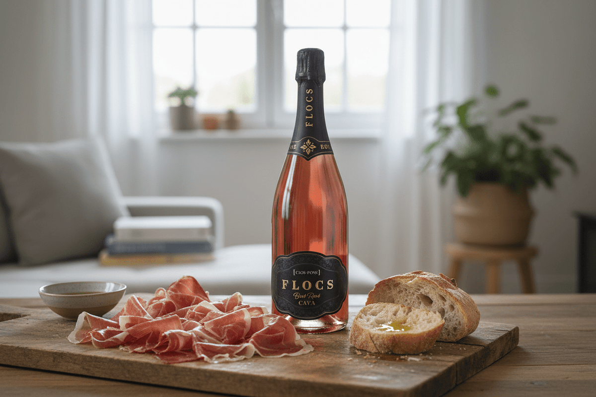 Vino Rosado Espumoso FLOCS Cava Brut 750ml - La Cava
