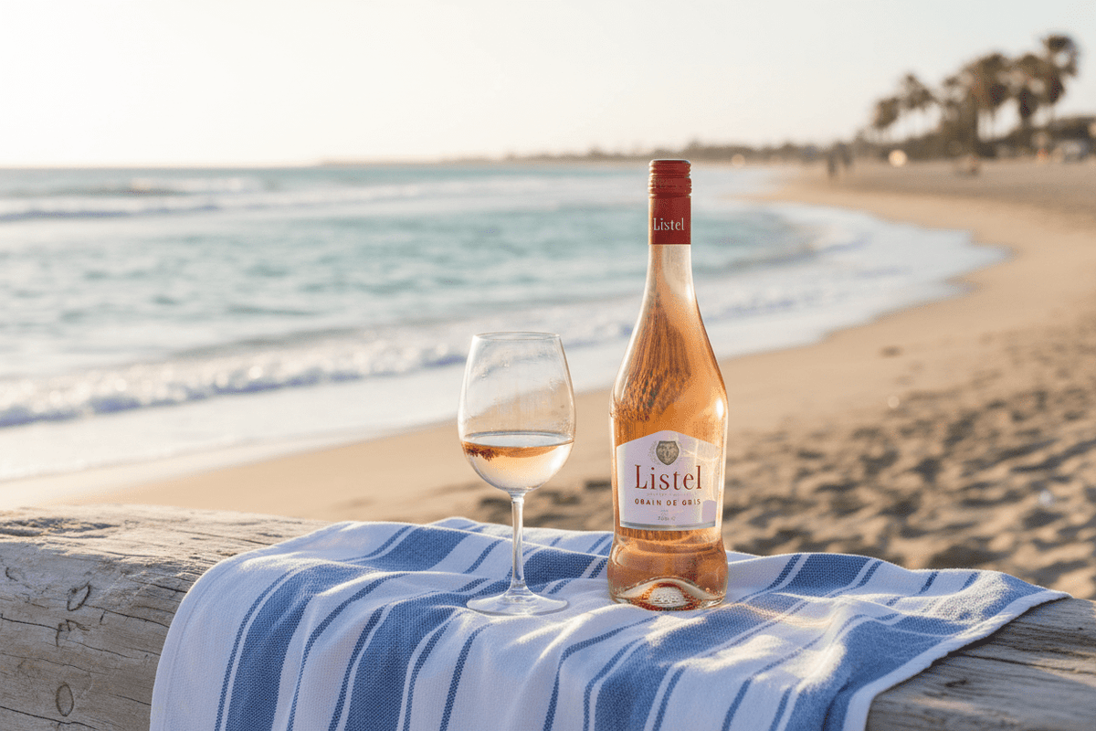 Vino Rosado Listel Grain de Gris 750ml IGP Camargue - Vino de Francia - La Cava