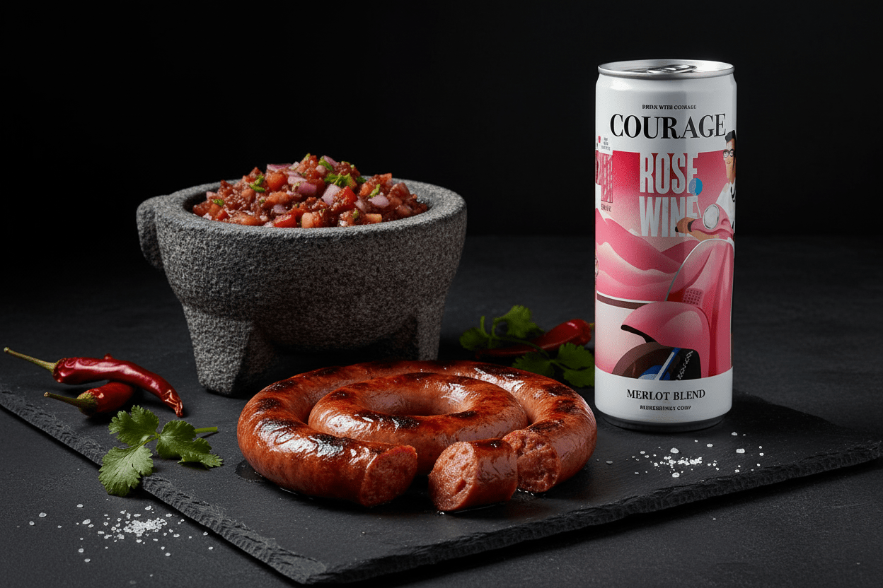 Vino Rosado Merlot Lata Courage 250ml - La Cavaslider_item_HiMBLA