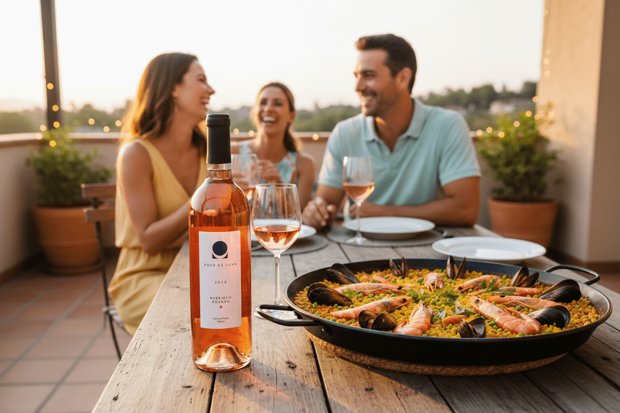 Vino Rosado Nebbiolo Pozo de Luna - La Cava