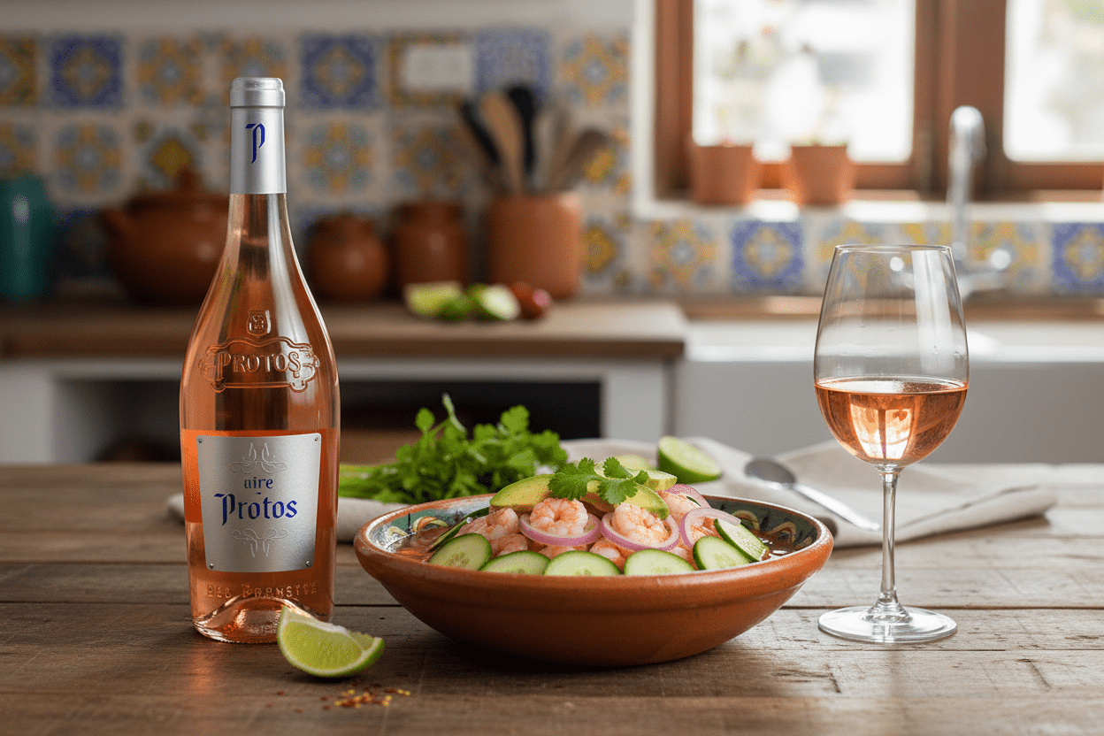 Vino Rosado Protos Aire 750ml D.O. Cigales - Vino de España - La Cava