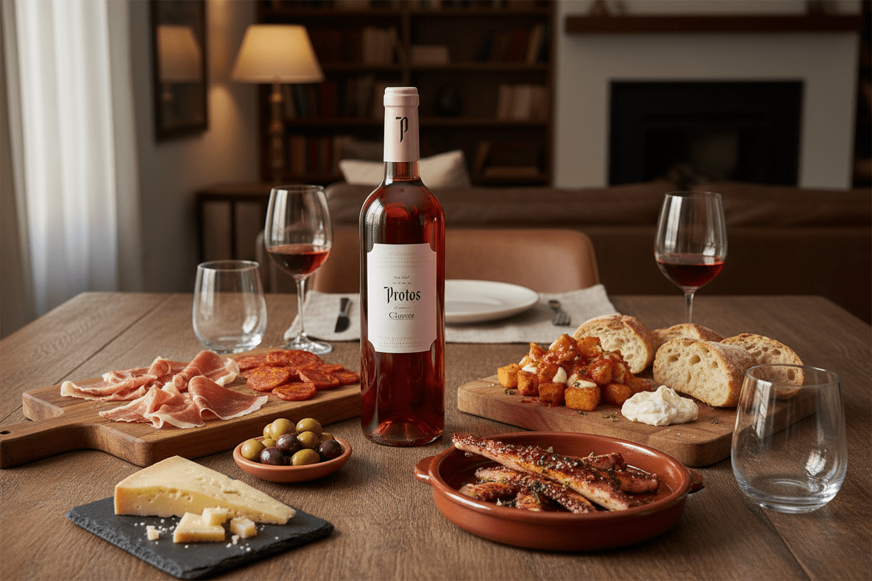 Vino Rosado Protos Clarete 750ml D.O. Cigales - Vino de España - La Cava
