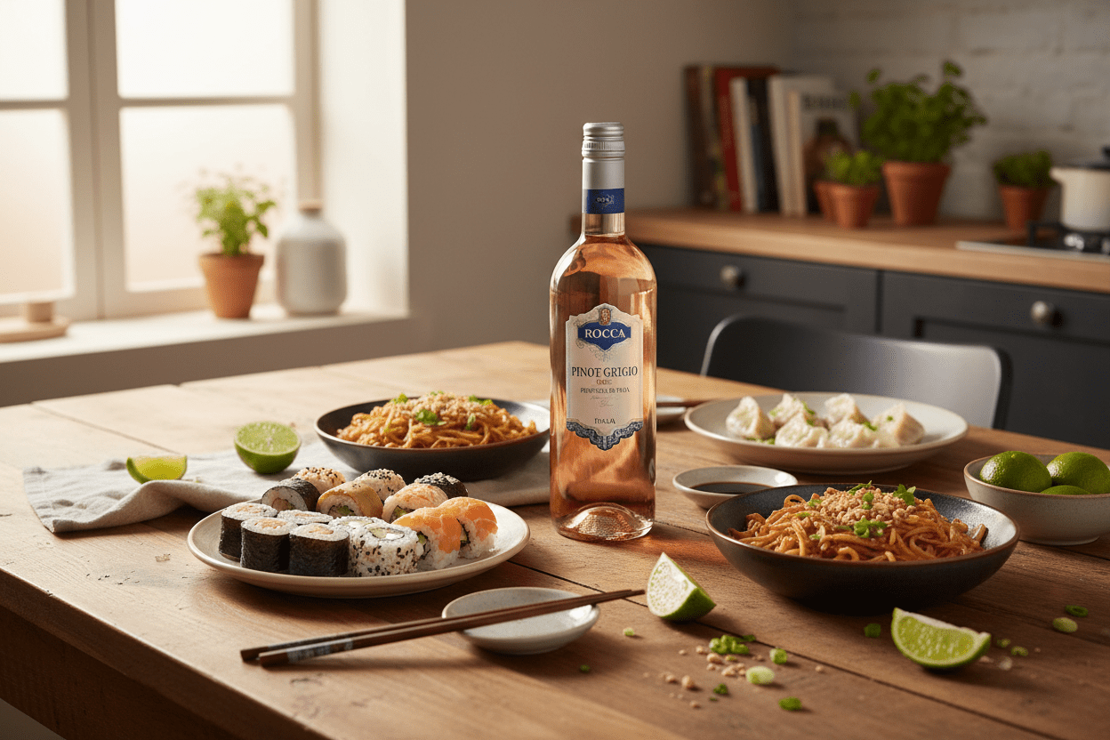 Vino Rosado Rocca Pinot Grigio Rosado, Lombardía - Vino de Italia - La Cava