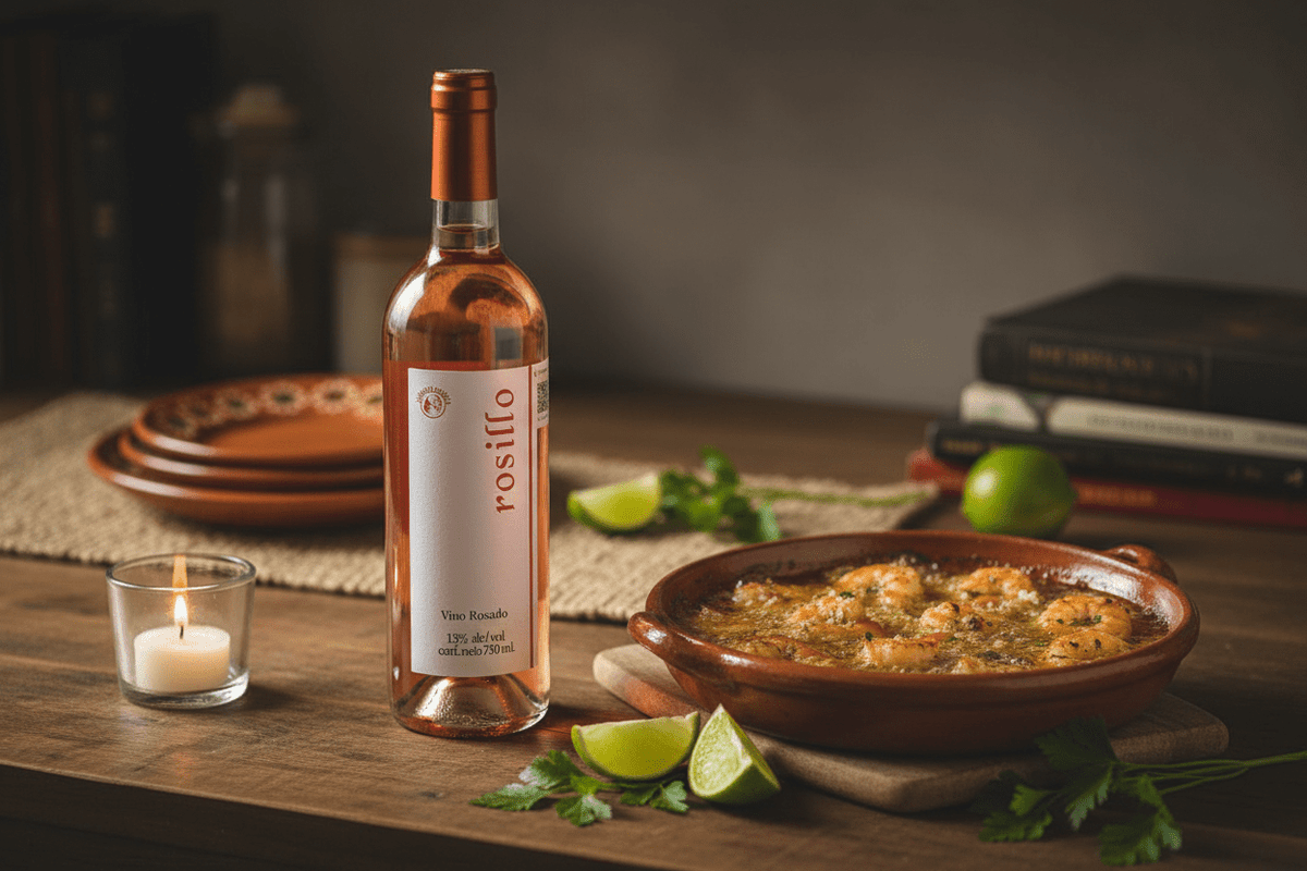 Vino Rosado Viñedos Azteca Rosillo 750ml San Juan del Río, Querétaro, México - Vino Mexicano - La Cava