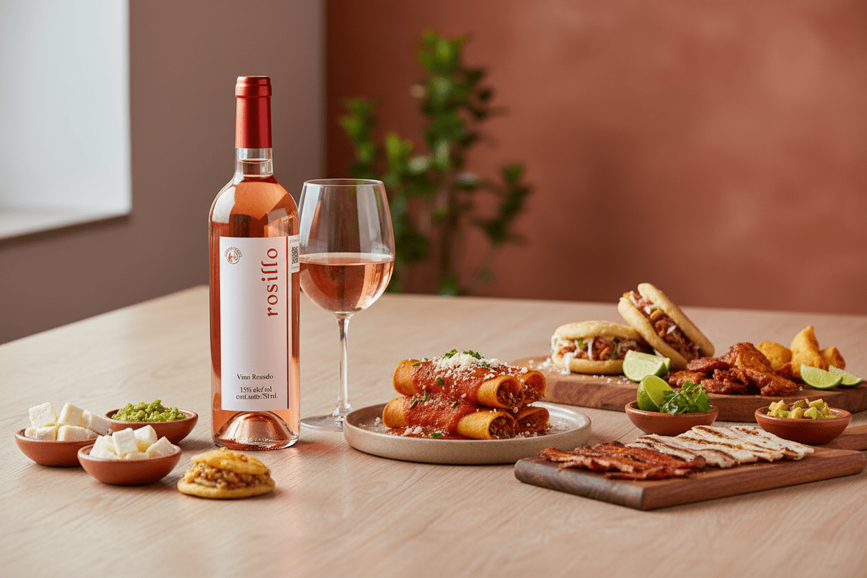 Vino Rosado Viñedos Azteca Rosillo 750ml San Juan del Río, Querétaro, México - Vino Mexicano - La Cava