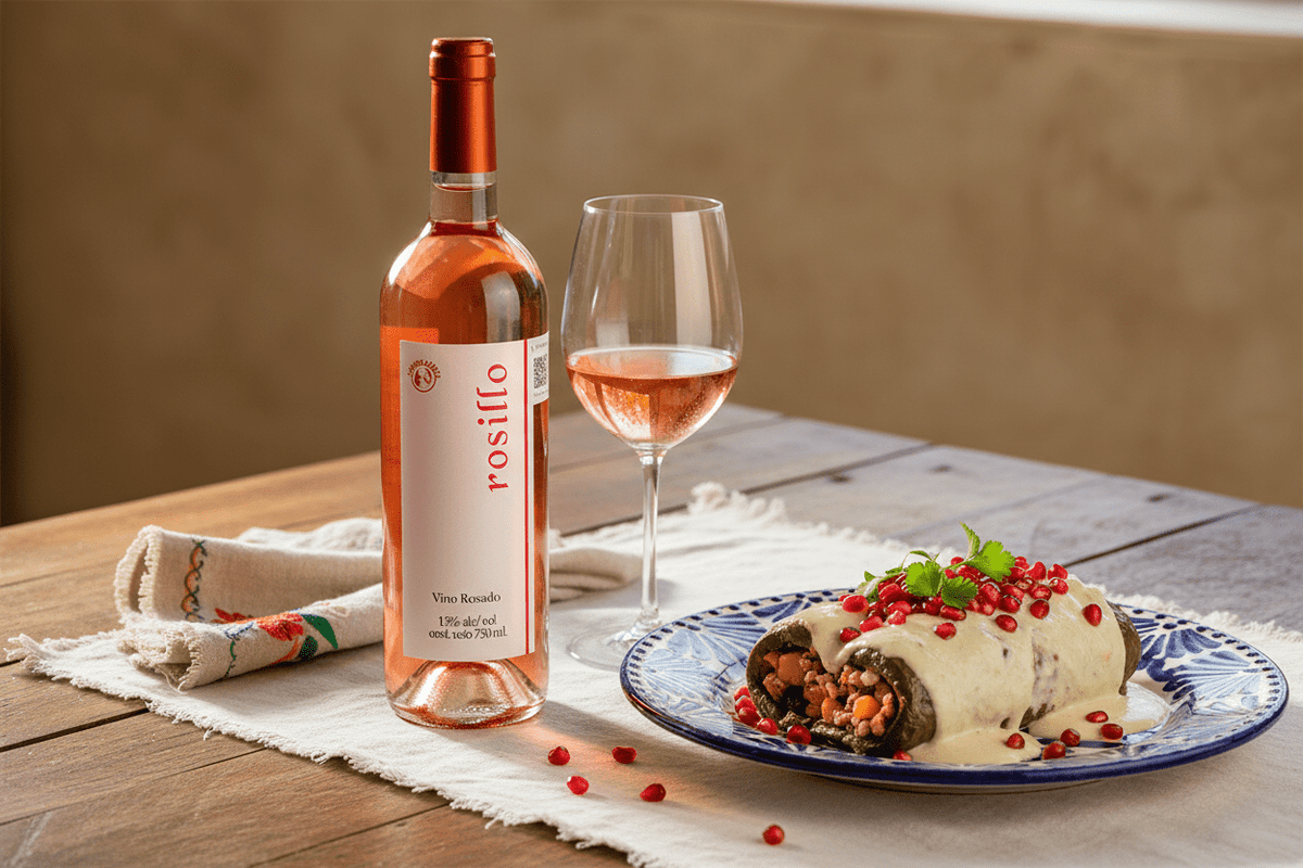 Vino Rosado Viñedos Azteca Rosillo 750ml San Juan del Río, Querétaro, México - Vino Mexicano - La Cava