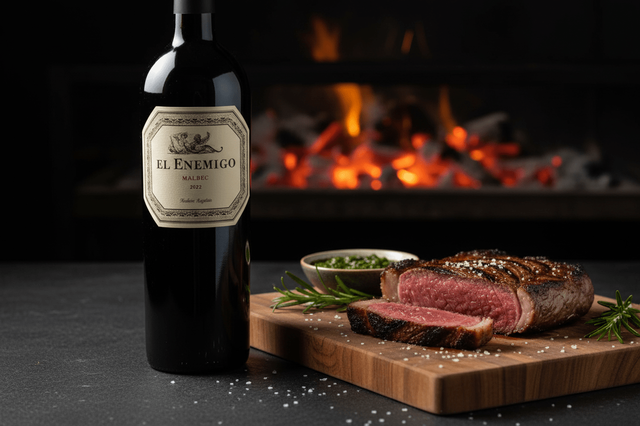 Vino tinto 1500 ml el enemigo malbec 2022 Argentina - La Cava