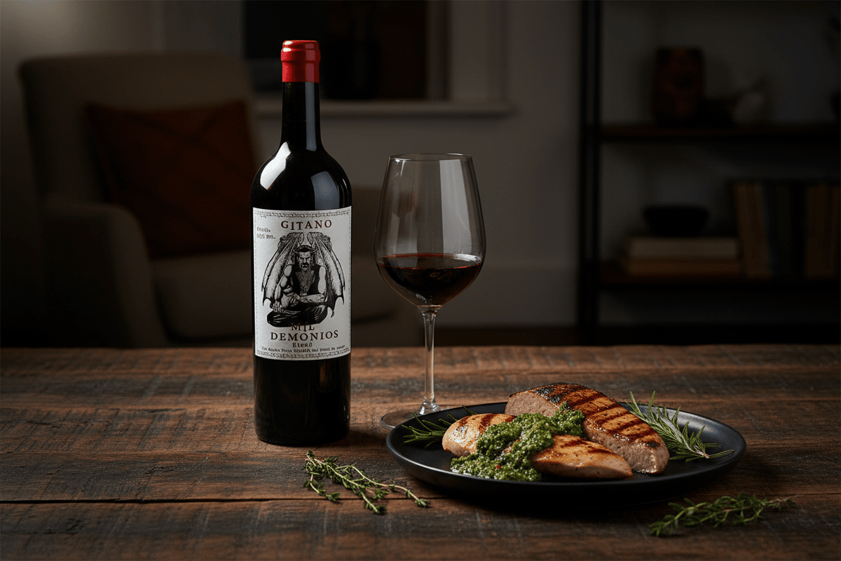 Vino Tinto Argentino Mil Demonios Gitano, Blend de Malbec 750ml 2020 - La Cava