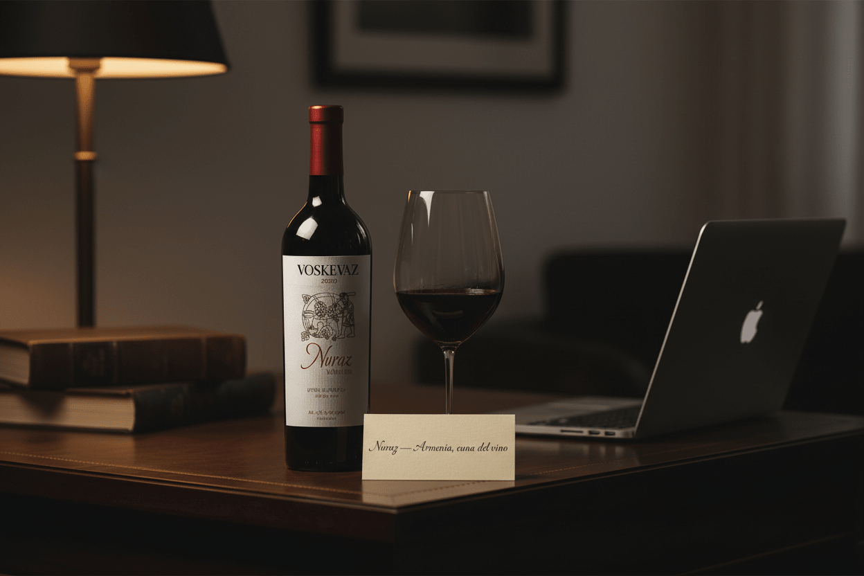 Vino Tinto Armenio Voskevaz Nuraz Red Dry - Vino de Armenia - La Cava