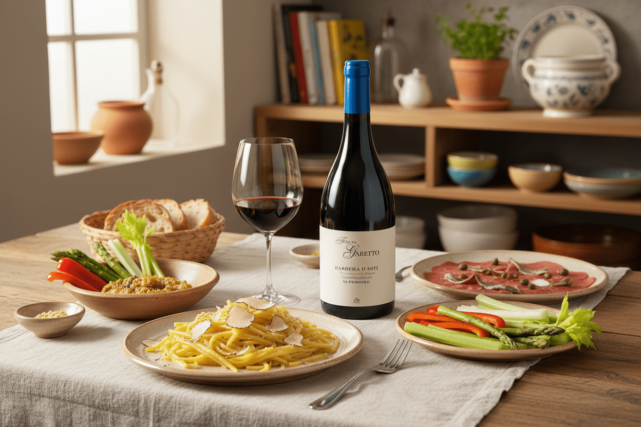 Vino tinto Asti barbera d'asti superiore 2021 Italia 750ml - La Cava