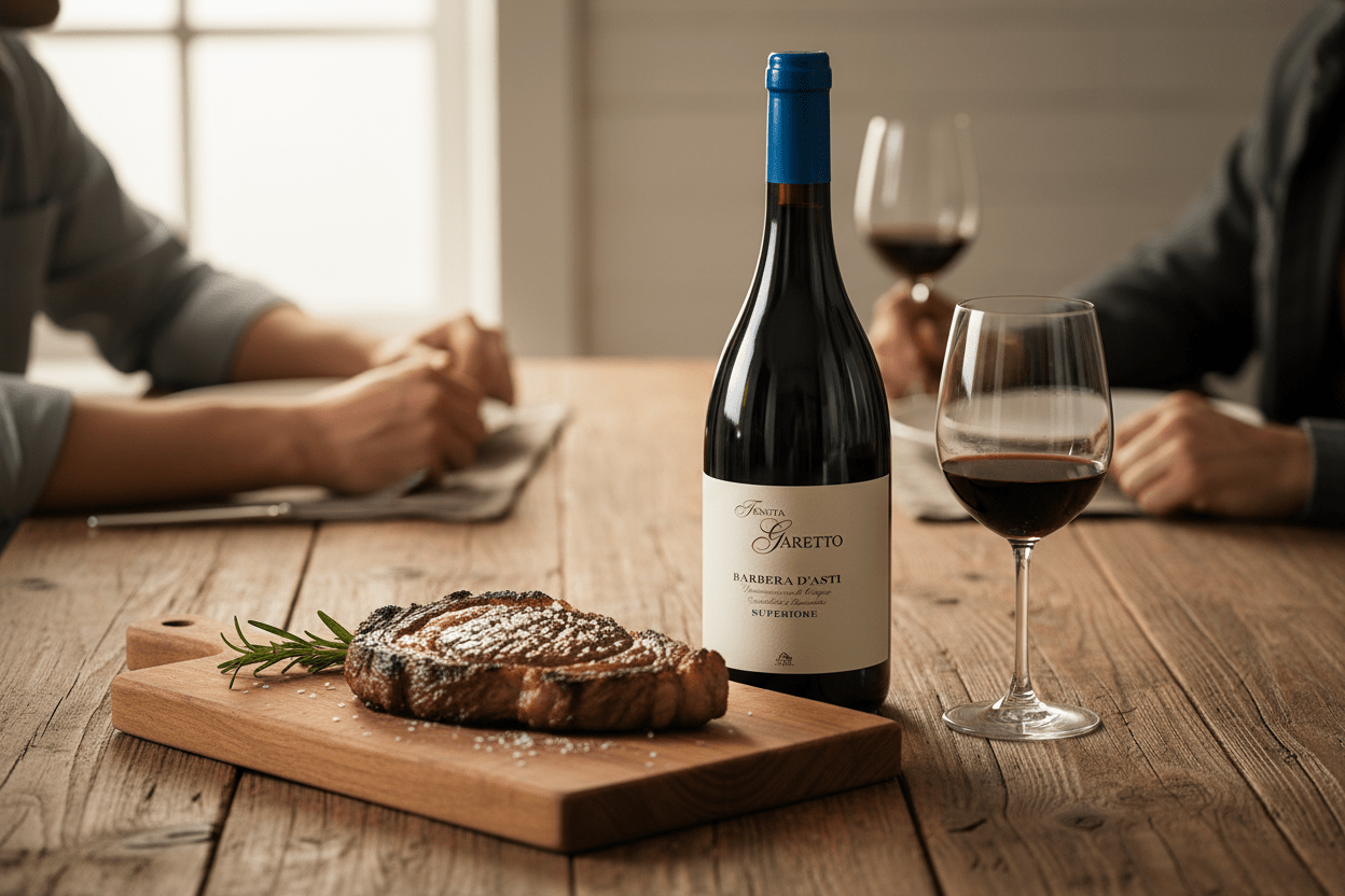 Vino tinto Asti barbera d'asti superiore 2021 Italia 750ml - La Cava