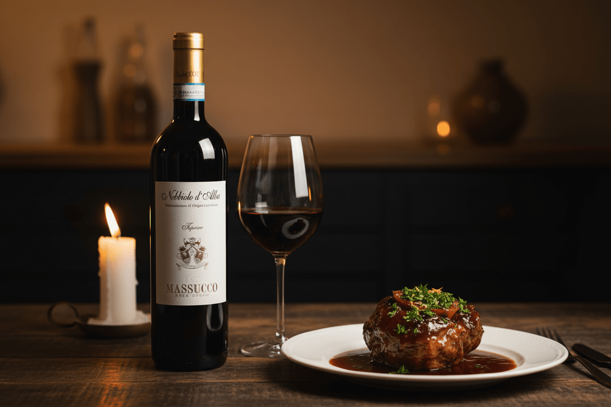 Vino Tinto Azienda Massucco Nebbiolo D´alba Superiore - Vino de Italia - La Cava