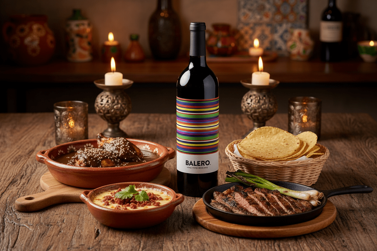Vino Tinto Balero Cabernet Merlot 375ml México - Vino Mexicano - La Cava