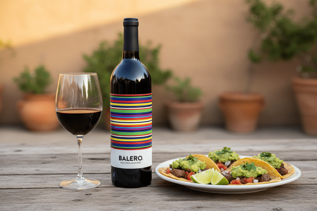 Vino Tinto Balero Cabernet Merlot 375ml México - Vino Mexicano - La Cava