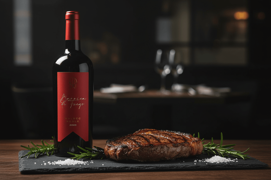 Vino Tinto Barrica De Fuego Malbec Roble - Vino Mexicano - La Cava
