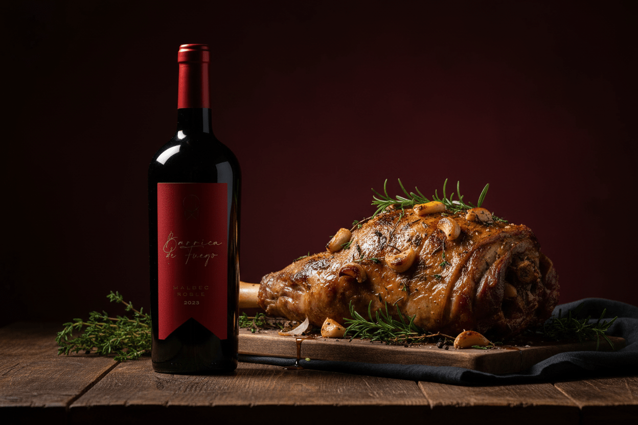 Vino Tinto Barrica De Fuego Malbec Roble - Vino Mexicano - La Cava