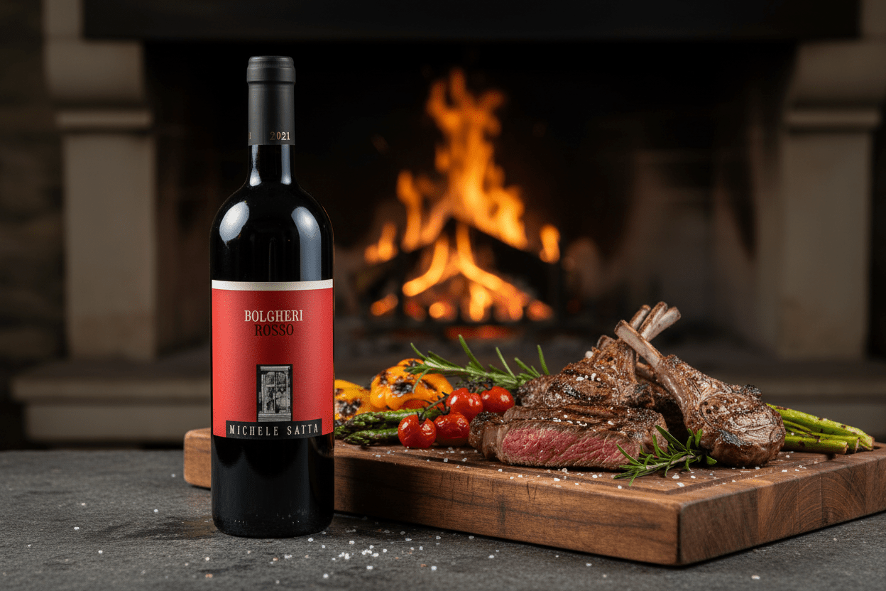 Vino tinto bolgheri rosso 2021 750ml Italia - La Cava
