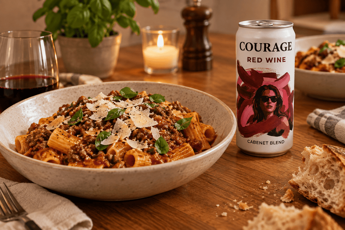 Vino Tinto Cabernet Lata Courage 250ml - La Cava