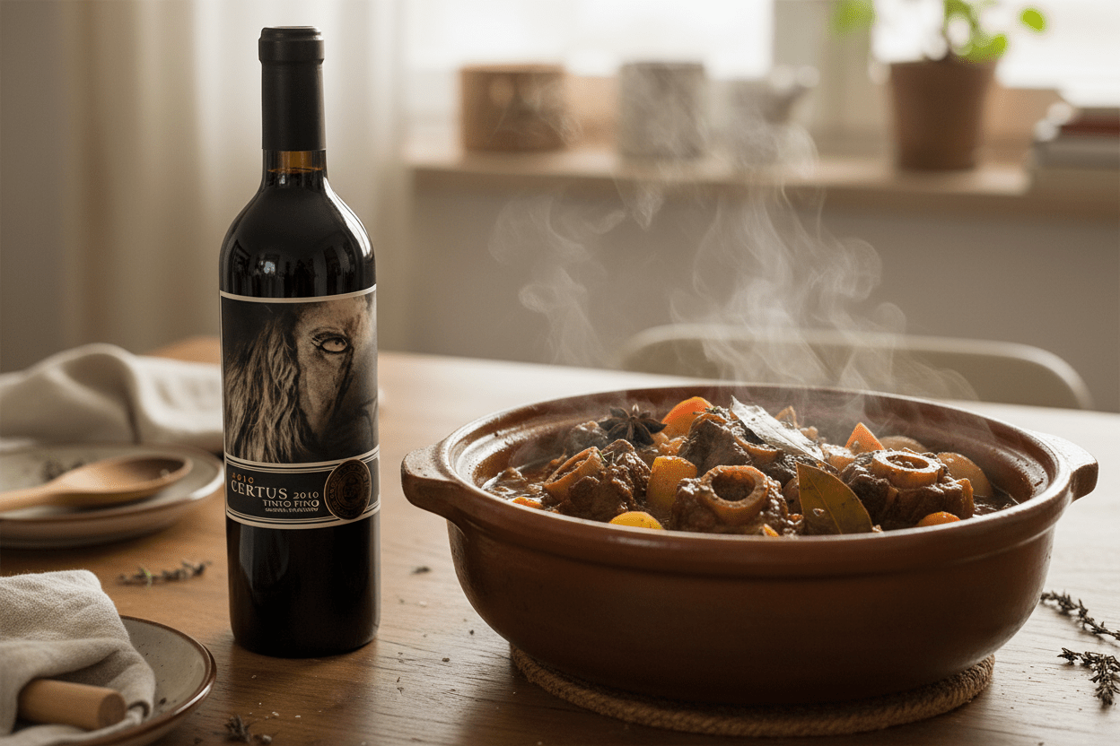 Vino Tinto Certus 2016 vino de Guarda con Madurez Elegante - Vino de España - La Cava