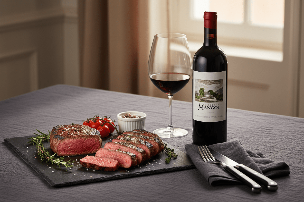 Vino tinto château mangot 2020 Bordeaux Francia - La Cava