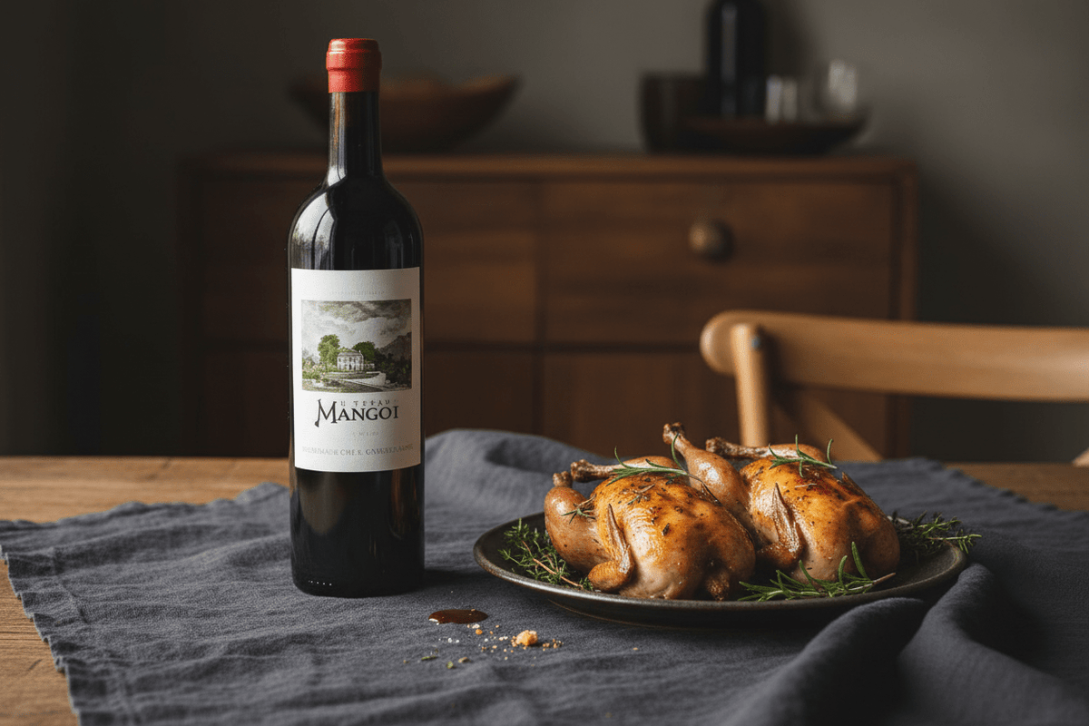 Vino tinto château mangot 2020 Bordeaux Francia - La Cava