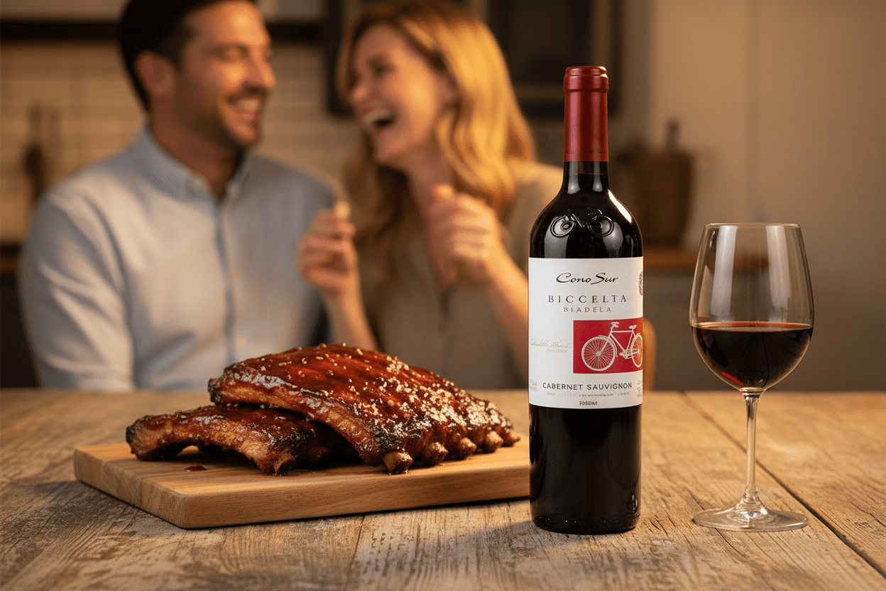 Vino Tinto Cono Sur Bicicleta Cabernet Sauvignon Semidulce 750 ml - La Cava
