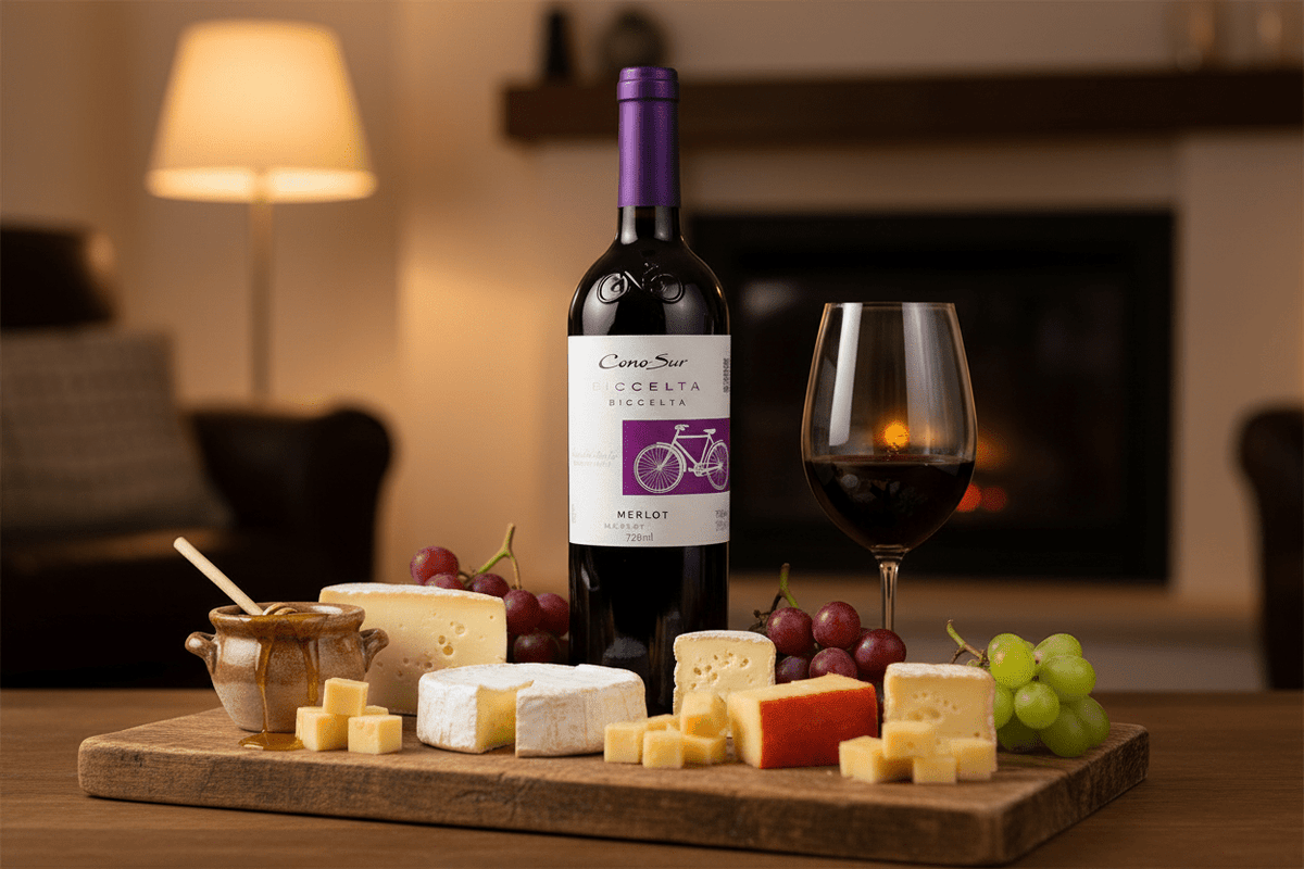 Vino Tinto Cono Sur Bicicleta Merlot de 750 ml - La Cava