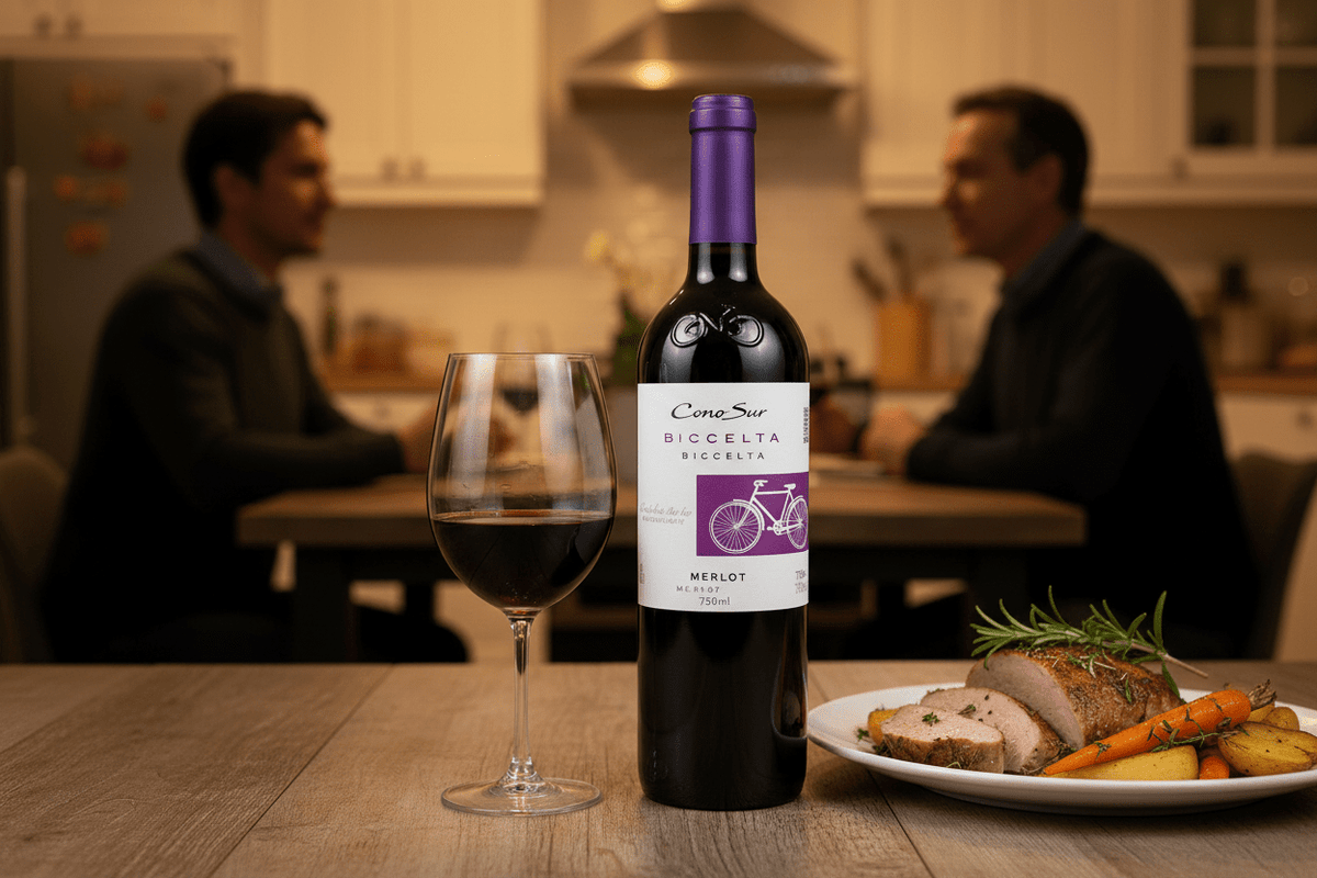 Vino Tinto Cono Sur Bicicleta Merlot de 750 ml - La Cava