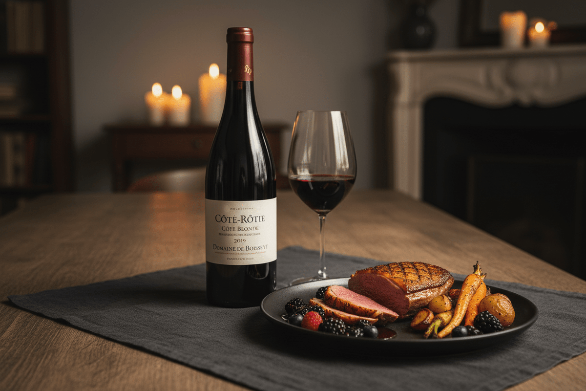 Vino tinto cote-rotie cote blonde 2019 domaine de boisseyt - Vino de Francia - La Cava
