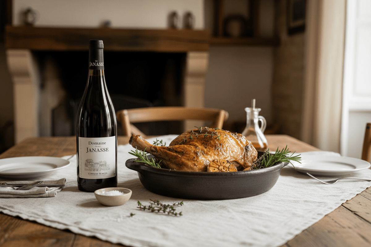 Vino tinto cotes-du-rhone tradition 2022 - Vino de Francia - La Cava
