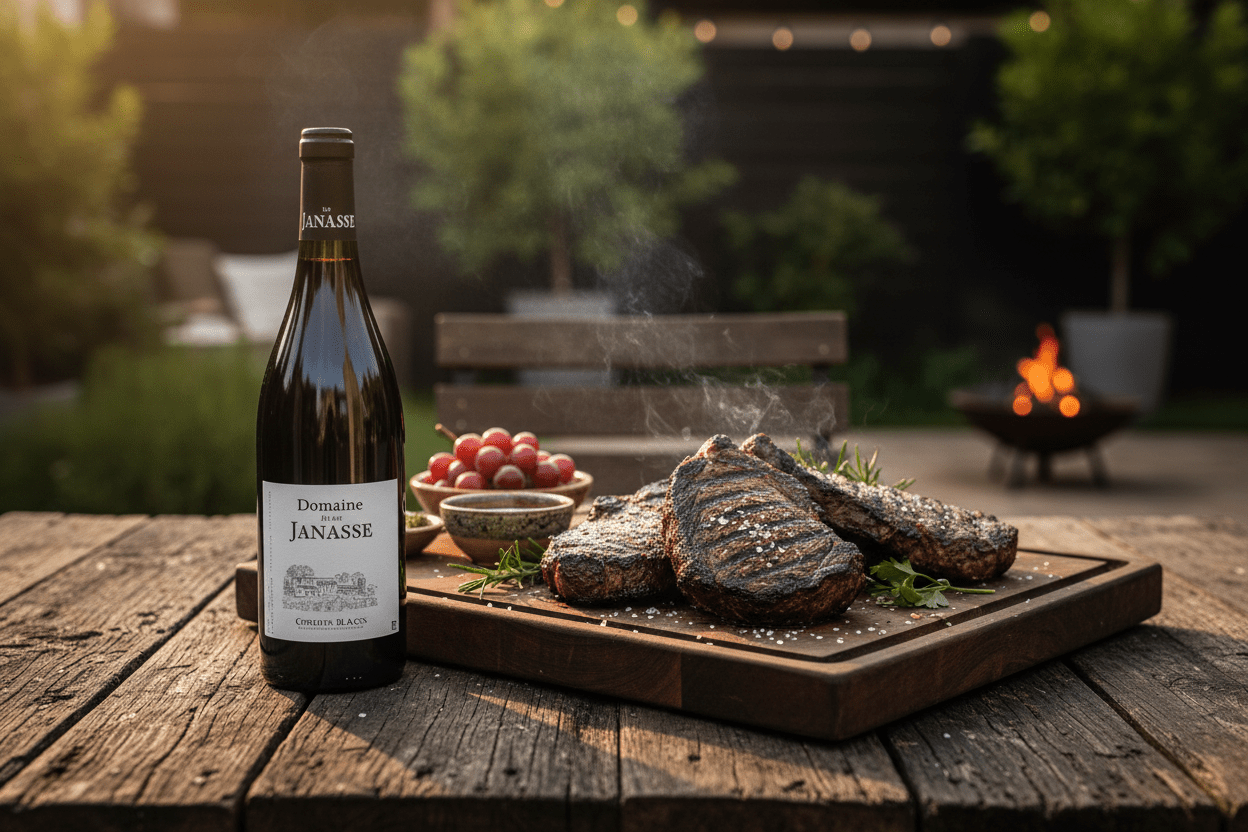 Vino tinto cotes-du-rhone tradition 2022 - Vino de Francia - La Cava