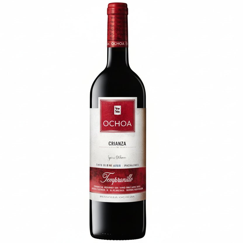 Vino Tinto Crianza Tempranillo Bodega Ochoa Navarra - Vino de España - La Cava