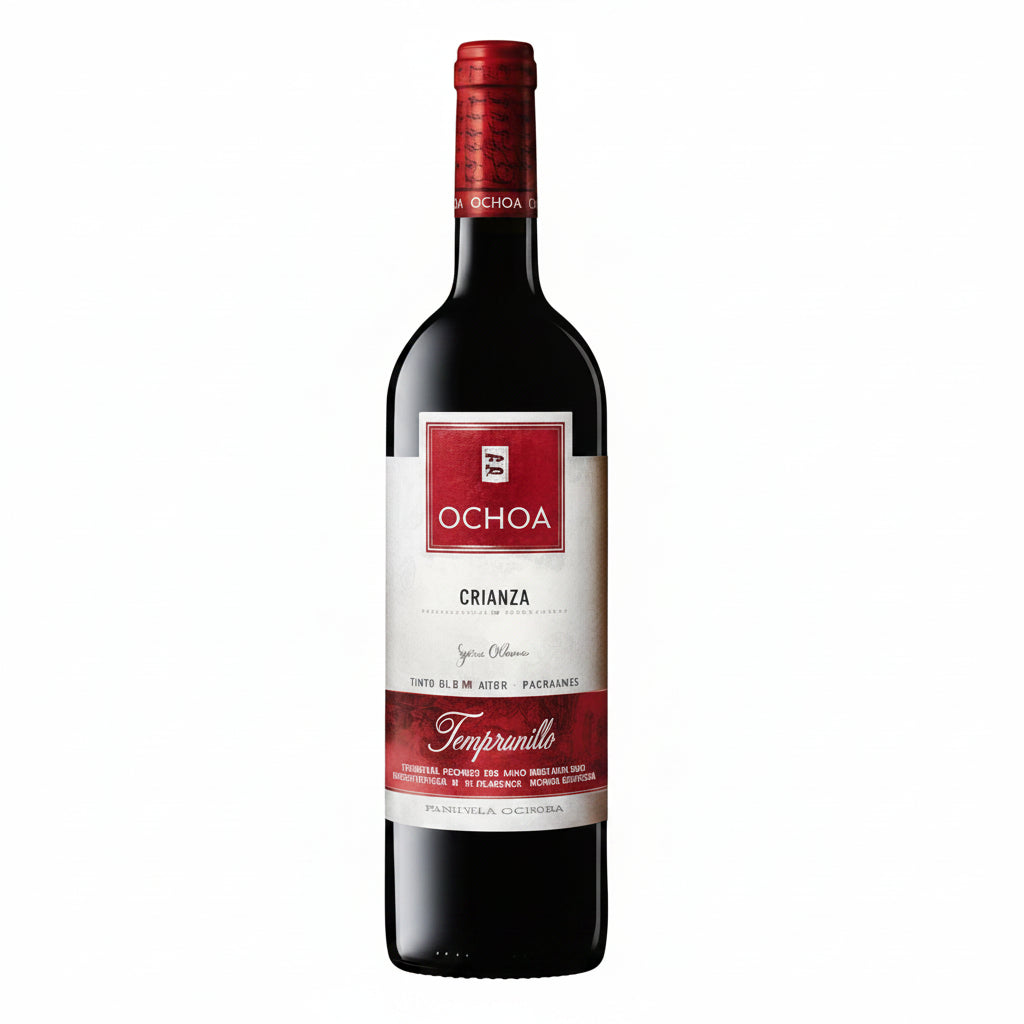 Vino Tinto Crianza Tempranillo Bodega Ochoa Navarra - Vino de España - La Cava